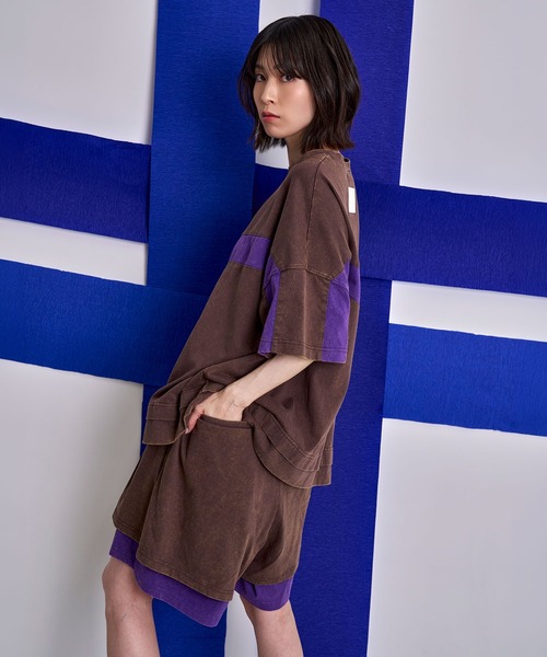 Nora Lily(ノラリリー)の「【Nora Lily】Bi-color Faded Layered Shorts(その他パンツ・メンズ・ライトグレー/ダークグレー/ライトブラウン・FREE)」の21枚目の写真