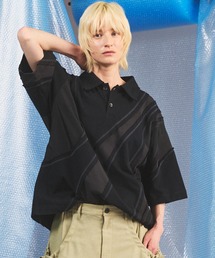 MAISON SPECIAL｜メゾン スペシャルのポロシャツ（ブラック/黒色系