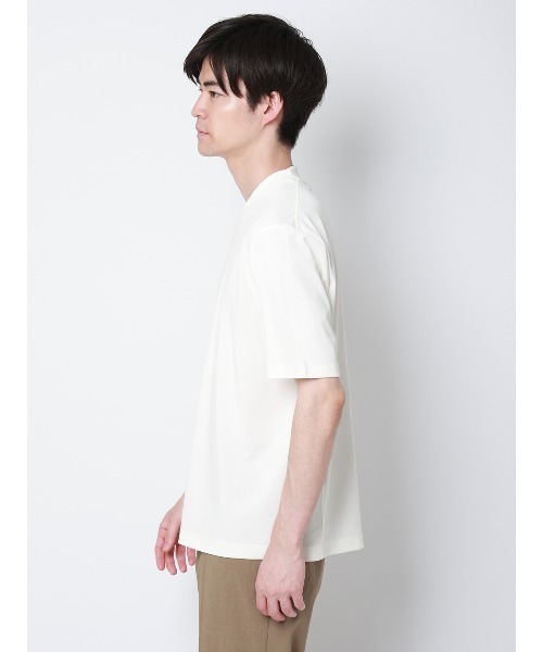 SUIT SQUARE(スーツスクエア)の「オフィT/Tシャツ/半袖/ウォッシャブル/形態安定/プレーティング天竺/無地(Tシャツ/カットソー・メンズ・ホワイト/グレー/ブラック/ブルー・S/L/M/3L/LL)」の10枚目の写真