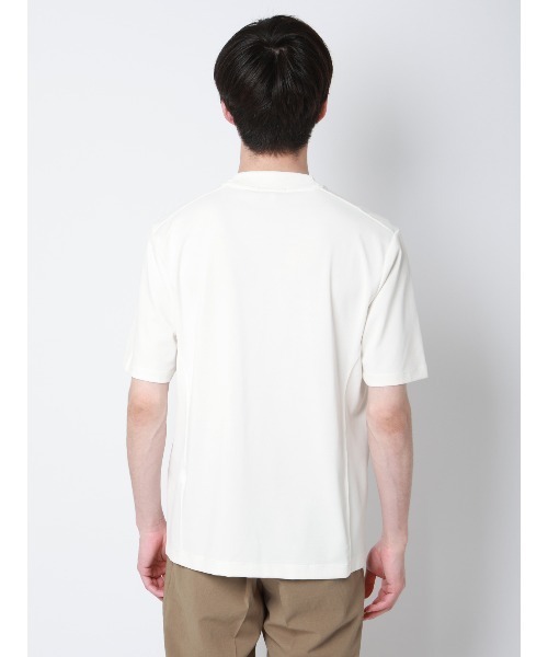 SUIT SQUARE(スーツスクエア)の「オフィT/Tシャツ/半袖/ウォッシャブル/形態安定/プレーティング天竺/無地(Tシャツ/カットソー・メンズ・ホワイト/グレー/ブラック/ブルー・S/L/M/3L/LL)」の9枚目の写真
