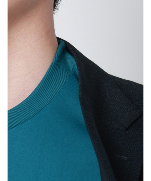 SUIT SQUARE(スーツスクエア)の「オフィT/Tシャツ/半袖/ウォッシャブル/形態安定/プレーティング天竺/無地(Tシャツ/カットソー・メンズ・ホワイト/グレー/ブラック/ブルー・S/L/M/3L/LL)」の16枚目の写真
