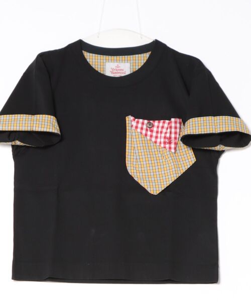 Vivienne Westwood（ヴィヴィアンウエストウッド）の「CHECK POKET T-SHRT（Tシャツ/カットソー・レディース・パープル/ホワイト/ブラック・38/40/36）」の5枚目の写真