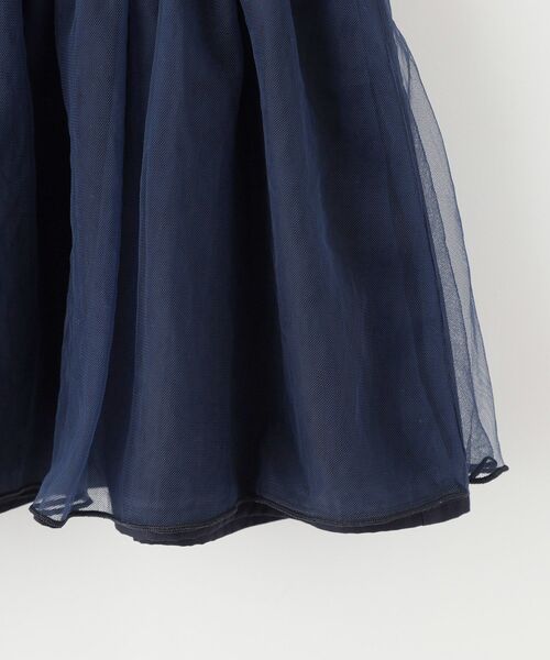 SHOO・LA・RUE(シューラルー)の「【100-130cm】チュール付きセーラーブラウス(シャツ/ブラウス・キッズ・オフホワイト/ネイビー・11/10/13/12)」の8枚目の写真