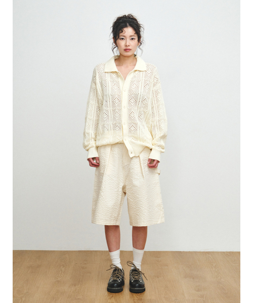 PLZPROJECT（プリーズプロジェクト）の「CROCHET CARDIGAN, IVORY（カーディガン/ボレロ・レディース・アイボリー・FREE）」の2枚目の写真