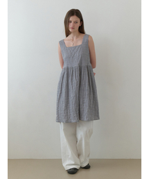Sleepy layered one-piece (gray check)