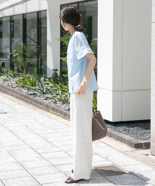 ITEMS URBANRESEARCH(アイテムズ アーバンリサーチ)の「『洗濯可』カッセンドルマンブラウス(シャツ/ブラウス・レディース・チャコールグレー/オフホワイト/ライトブルー/キャメル・FREE)」の10枚目の写真