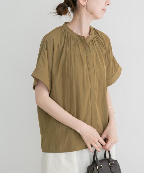 ITEMS URBANRESEARCH(アイテムズ アーバンリサーチ)の「『洗濯可』カッセンドルマンブラウス(シャツ/ブラウス・レディース・チャコールグレー/オフホワイト/ライトブルー/キャメル・FREE)」の15枚目の写真