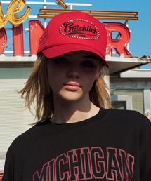 ERER（エルエル）の「Studded Trucker Cap Red（キャップ）」