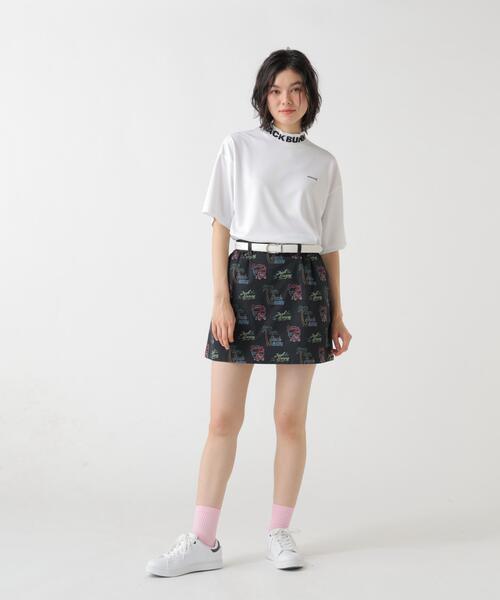 Jack Bunny!!(ジャックバニー)の「【Jack Bunny!!】HyperHelix 椰子の木プリントスカート(スカート・レディース・ベージュ/ブラック・SMALL/LARGE/MEDIUM)」の3枚目の写真