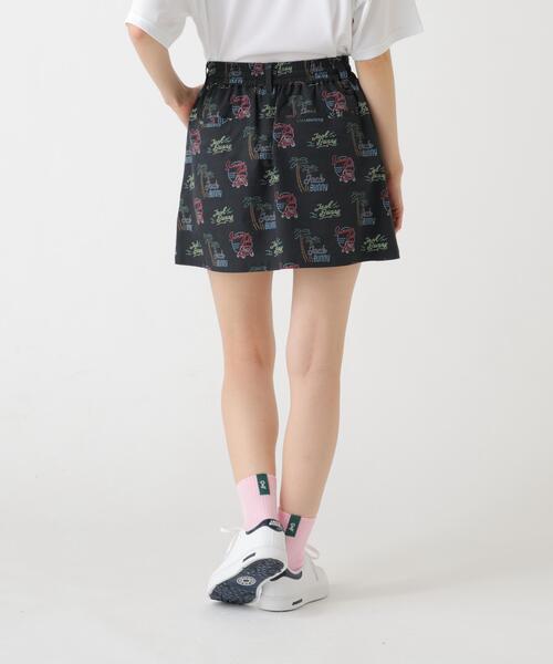 Jack Bunny!!(ジャックバニー)の「【Jack Bunny!!】HyperHelix 椰子の木プリントスカート(スカート・レディース・ベージュ/ブラック・SMALL/LARGE/MEDIUM)」の5枚目の写真