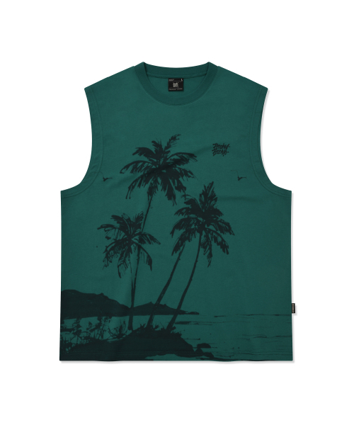 BROWNBREATH(ブラウンブレス)の「PALM COAST SLEEVELESS - GREEN(Tシャツ/カットソー・レディース・その他・SMALL/MEDIUM/LARGE/X-LARGE)」の1枚目の写真
