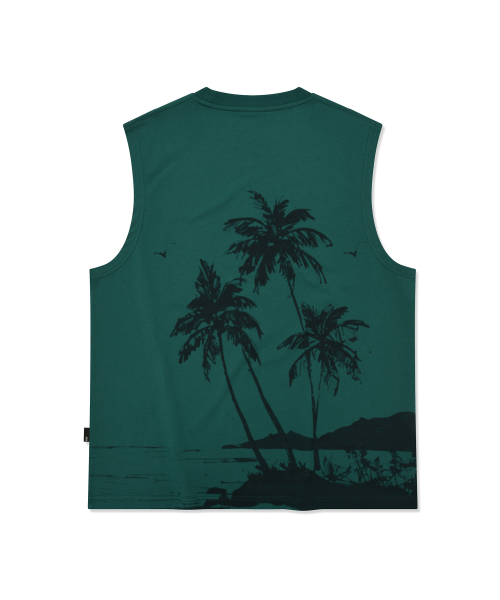 BROWNBREATH(ブラウンブレス)の「PALM COAST SLEEVELESS - GREEN(Tシャツ/カットソー・レディース・その他・SMALL/MEDIUM/LARGE/X-LARGE)」の2枚目の写真