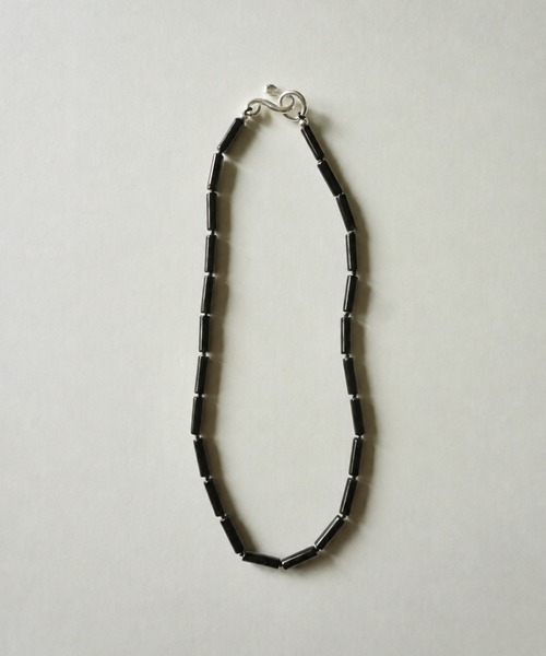 stan(スタン)の「"Bamboo" knot choker(ネックレス・レディース・ブラック・FREE)」の2枚目の写真