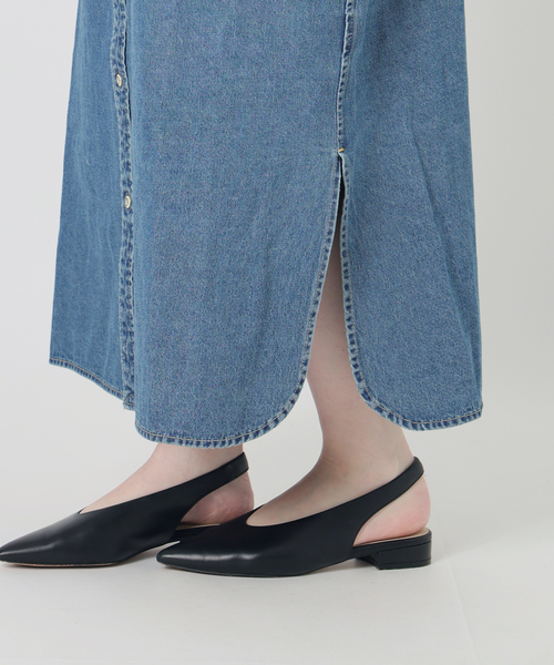 SLOBE IENA(スローブイエナ)の「《シリーズあり/》LEDENIM BDU デニムシャツワンピース(シャツワンピース・レディース・ネイビー/ブルー・FREE)」の11枚目の写真