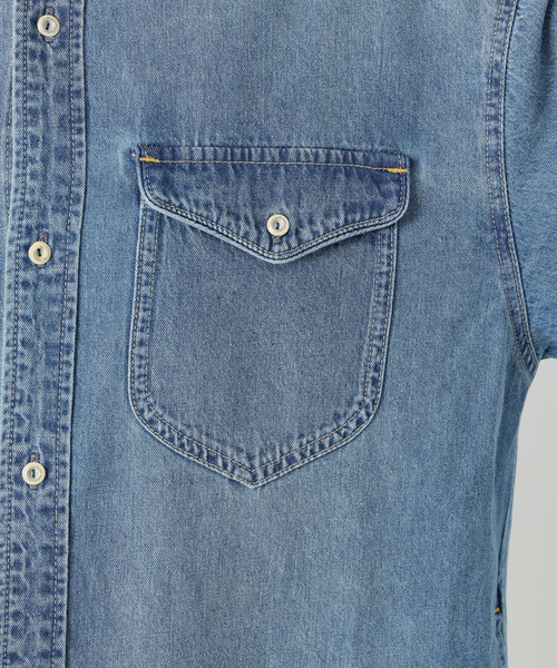 SLOBE IENA(スローブイエナ)の「《シリーズあり/》LEDENIM BDU デニムシャツワンピース(シャツワンピース・レディース・ネイビー/ブルー・FREE)」の10枚目の写真