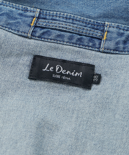 SLOBE IENA(スローブイエナ)の「《シリーズあり/》LEDENIM BDU デニムシャツワンピース(シャツワンピース・レディース・ネイビー/ブルー・FREE)」の9枚目の写真