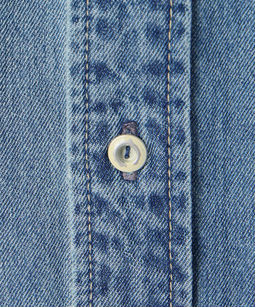 SLOBE IENA(スローブイエナ)の「《シリーズあり/》LEDENIM BDU デニムシャツワンピース(シャツワンピース・レディース・ネイビー/ブルー・FREE)」の8枚目の写真