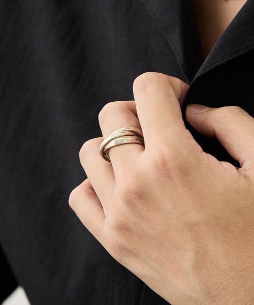 GARNI(ガルニ)の「【GARNI/ガルニ】Union Triple Band Ring(リング・メンズ・シルバー・19号/17号)」の3枚目の写真