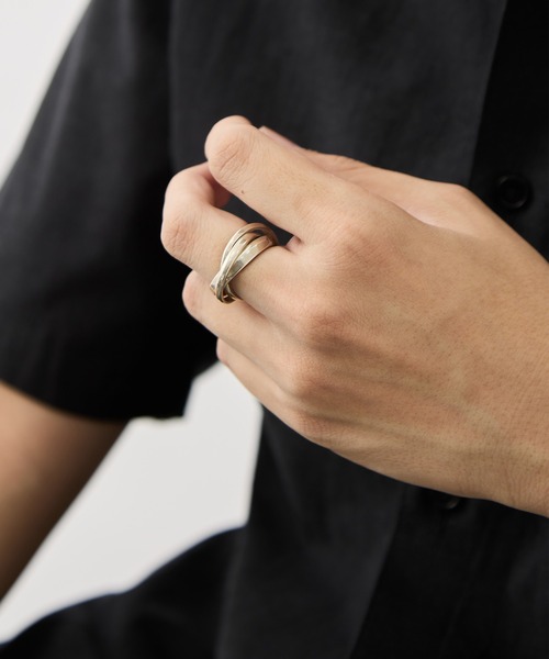 GARNI(ガルニ)の「【GARNI/ガルニ】Union Triple Band Ring(リング・メンズ・シルバー・19号/17号)」の4枚目の写真
