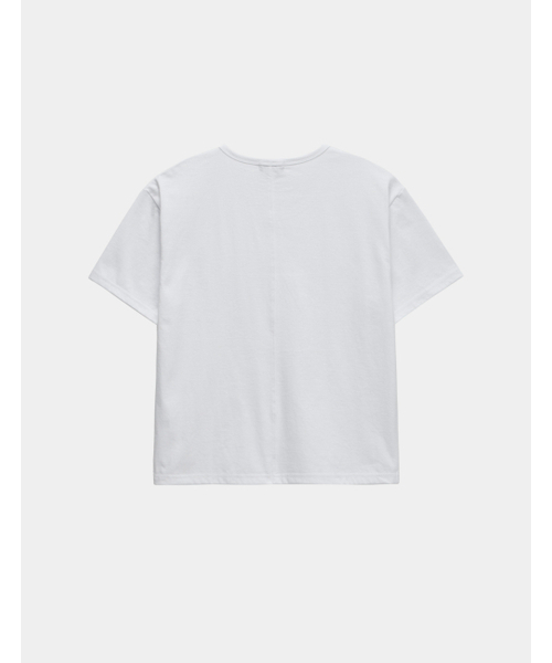 THEN OUR(デンアワー)の「クロップUネック半袖Tシャツ - 3カラー(Tシャツ/カットソー・メンズ・ホワイト/ブラック/グレー・X-LARGE/LARGE/MEDIUM)」の11枚目の写真