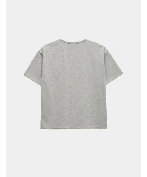 THEN OUR(デンアワー)の「クロップUネック半袖Tシャツ - 3カラー(Tシャツ/カットソー・メンズ・ホワイト/ブラック/グレー・X-LARGE/LARGE/MEDIUM)」の5枚目の写真