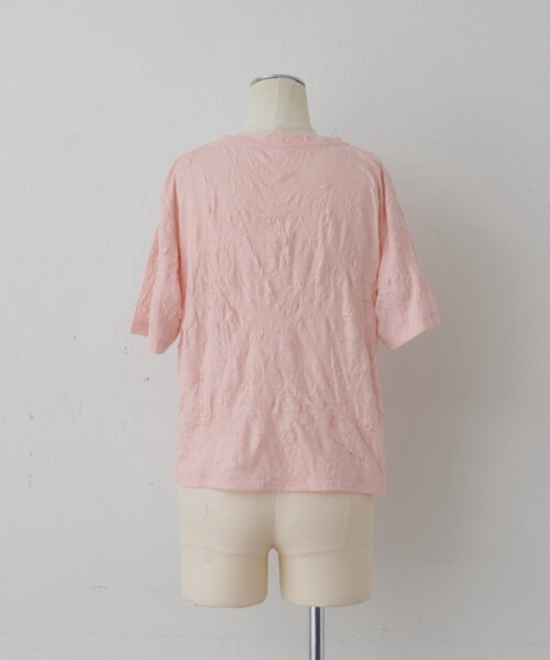 SHENERY（シーナリー）の「ワッシャーT×アメスリタンクSET（Tシャツ/カットソー・レディース・チャコールグレー/ピンク/アイボリー・FREE）」の9枚目の写真