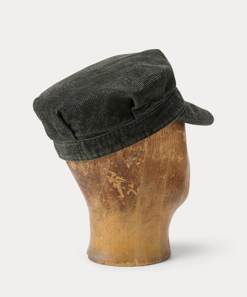 RRL(ダブル アール エル)の「コーデュロイ レイルロード キャップ(キャップ・メンズ・グリーン・M/L)」の2枚目の写真