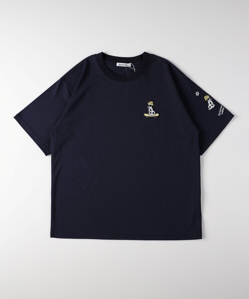 Right-on(ライトオン)の「ドッグ刺繍ビッグTシャツ(Tシャツ/カットソー・レディース・ネイビー/アイボリー・05/04/03)」の13枚目の写真