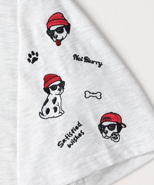 Right-on(ライトオン)の「ドッグ刺繍ビッグTシャツ(Tシャツ/カットソー・レディース・ネイビー/アイボリー・05/04/03)」の17枚目の写真
