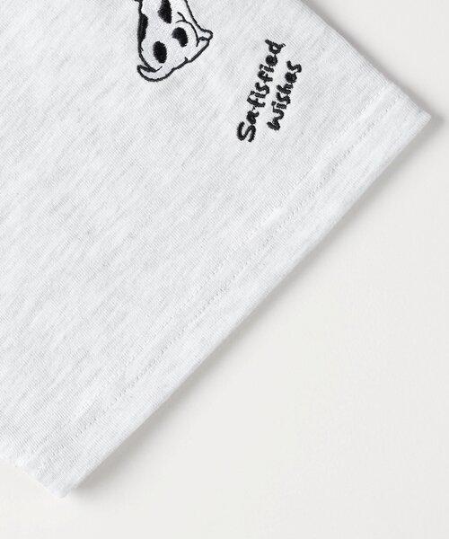 Right-on(ライトオン)の「ドッグ刺繍ビッグTシャツ(Tシャツ/カットソー・レディース・ネイビー/アイボリー・05/04/03)」の19枚目の写真