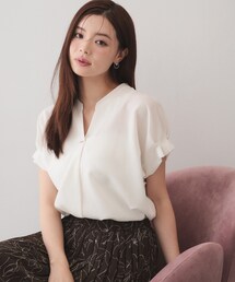 index（インデックス）の「【接触冷感／吸水速乾】タックスキッパーブラウス《防シワ／イージーアイロン／洗濯機OK／9col》（シャツ/ブラウス）」