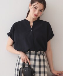 index（インデックス）の「【接触冷感／吸水速乾】タックスキッパーブラウス《防シワ／イージーアイロン／洗濯機OK／9col》（シャツ/ブラウス）」
