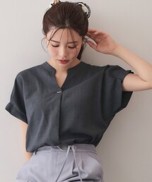index（インデックス）の「【接触冷感／吸水速乾】タックスキッパーブラウス《防シワ／イージーアイロン／洗濯機OK／9col》（シャツ/ブラウス）」