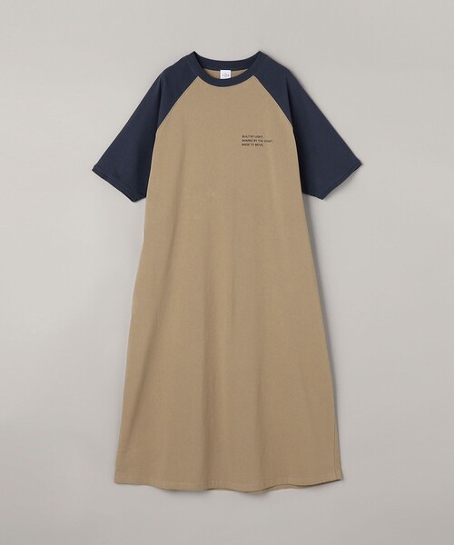 coen(コーエン)の「【汗染み軽減】アソートナンバリングロゴプリント ラグランTシャツワンピース(ワンピース・レディース・ダークグレー/ベージュ・FREE)」の9枚目の写真