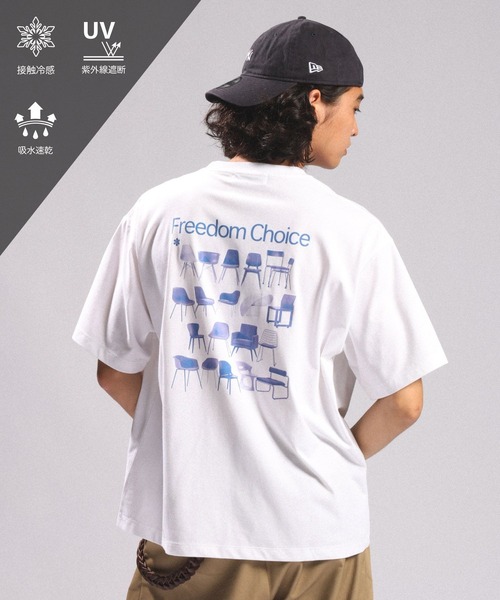 RAGEBLUE(レイジブルー)の「<接触冷感/吸水速乾>PHOTOGRAPHIC PRINT T-SHIRT/フォトグラフィックプリントTシャツ(Tシャツ/カットソー・メンズ・ホワイト系その他/ホワイト系その他2/ブラック・MEDIUM/LARGE)」の3枚目の写真