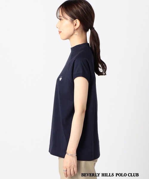 BEVERLY HILLS POLO CLUB(ビバリーヒルズポロクラブ)の「【BEVERLY HILLS POLO CLUB 】グランドパーク別注 モックネックラグラン プルオーバー(その他トップス・レディース・ホワイト/ネイビー/ブラック・FREE)」の8枚目の写真
