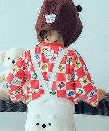 apres les cours | tiny bear Palette 総柄長袖Tシャツ(その他ベビーウェア)