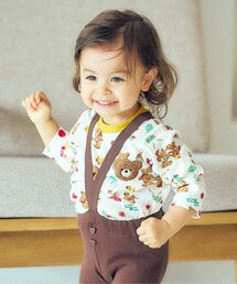 apres les cours | tiny bear Palette 総柄長袖Tシャツ(その他ベビーウェア)