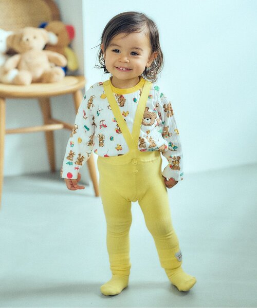 apres les cours(アプレレクール)の「tiny bear Palette 総柄長袖Tシャツ(その他ベビーウェア・キッズ・レッド/サックスブルー/アイボリー/オフホワイト・90/80/70)」の5枚目の写真