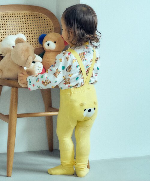 apres les cours(アプレレクール)の「tiny bear Palette 総柄長袖Tシャツ(その他ベビーウェア・キッズ・レッド/サックスブルー/アイボリー/オフホワイト・90/80/70)」の6枚目の写真