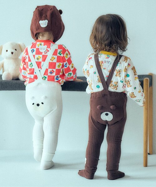 apres les cours(アプレレクール)の「tiny bear Palette 総柄長袖Tシャツ(その他ベビーウェア・キッズ・レッド/サックスブルー/アイボリー/オフホワイト・90/80/70)」の13枚目の写真