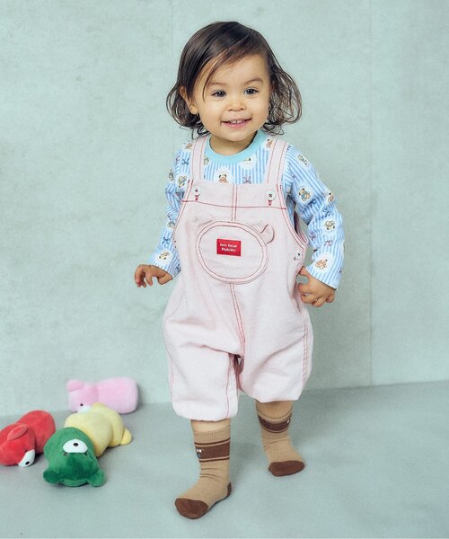 apres les cours(アプレレクール)の「tiny bear Palette 総柄長袖Tシャツ(その他ベビーウェア・キッズ・レッド/サックスブルー/アイボリー/オフホワイト・90/80/70)」の17枚目の写真