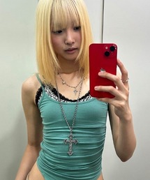 runningHIGH（ランニングハイ）の「A'GEM/9 × .kom 『runningHIGH/ランニングハイ』ANTIQUE CROSS NECKLACE/アンティーク クロスネックレス（ネックレス）」
