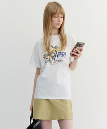 UNISEX LIMONCELLO T-SHIRT_UDTS6B148_OFF WHITE