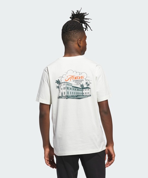 adidas(アディダス)の「カントリークラブ シーニック グラフィック 半袖Tシャツ / アディダス adidas(Tシャツ/カットソー・メンズ・ホワイト・XX-LARGE/3XL/LARGE/MEDIUM/X-SMALL/SMALL/X-LARGE)」の2枚目の写真