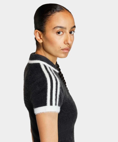 adidas(アディダス)の「ニット カリ Tシャツ / アディダスオリジナルス adidas Originals(Tシャツ/カットソー・レディース・ブラック・SMALL/MEDIUM/LARGE/X-LARGE/XX-LARGE/X-SMALL/3XL)」の6枚目の写真