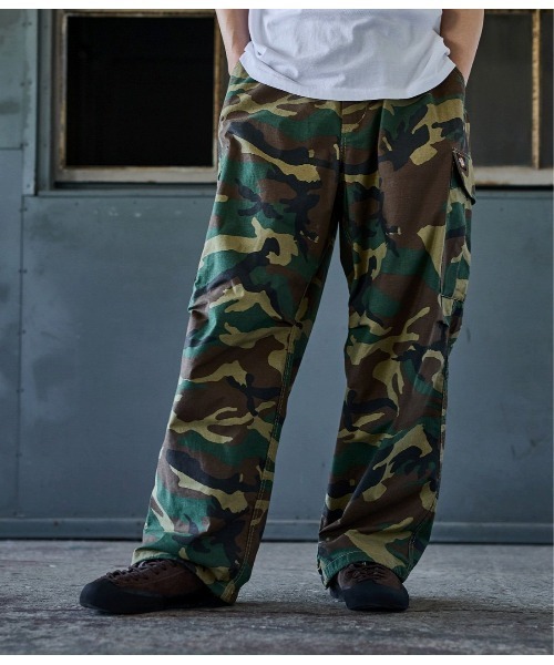 Dickies（ディッキーズ）の「Dickies / ディッキーズ：【別注】 6 POCKET WIDE CARGO PANTS：ONLYARK-3-2616[AST]（カーゴパンツ・メンズ・タイガーカモ/ウッドランド・M/S/L）」の22枚目の写真