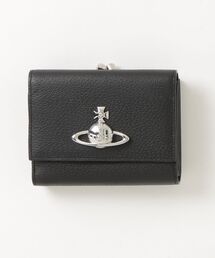 VINTAGE ORB LEATHER CLASP TRIFOLD WALLET（財布）｜Vivienne