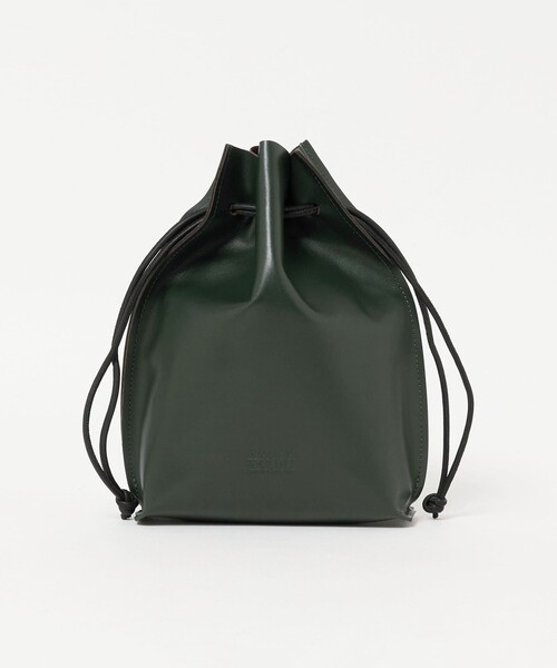 BEAUTY&YOUTH UNITED ARROWS(ビューティーアンドユースユナイテッドアローズ)の「ティー コア レザー パース(ハンドバッグ・メンズ・ブラック/ダークグリーン・FREE)」の2枚目の写真