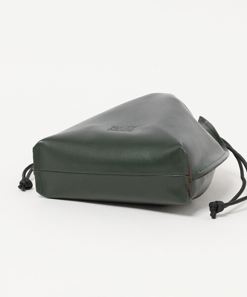 BEAUTY&YOUTH UNITED ARROWS(ビューティーアンドユースユナイテッドアローズ)の「ティー コア レザー パース(ハンドバッグ・メンズ・ブラック/ダークグリーン・FREE)」の8枚目の写真